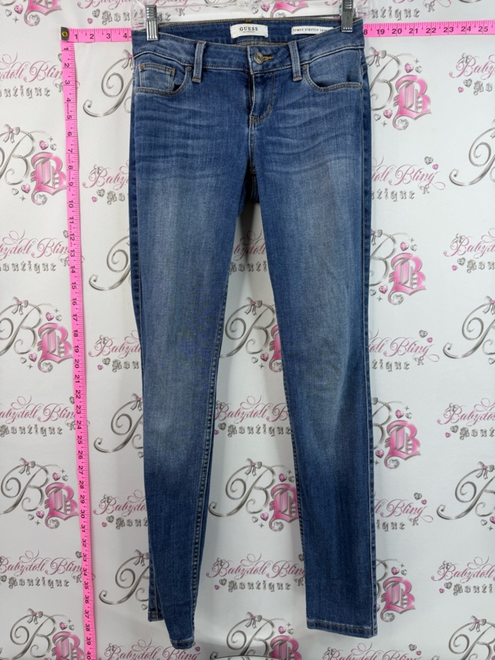 Guess jeans power stretch, skinny light wash Blue Skinny Jeans